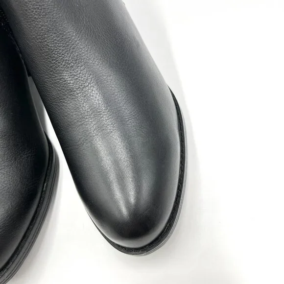 Naturalizer Womens Zarie Black Leather Low Cut Ankle Boots Booties Shooties - Picture 4 of 13